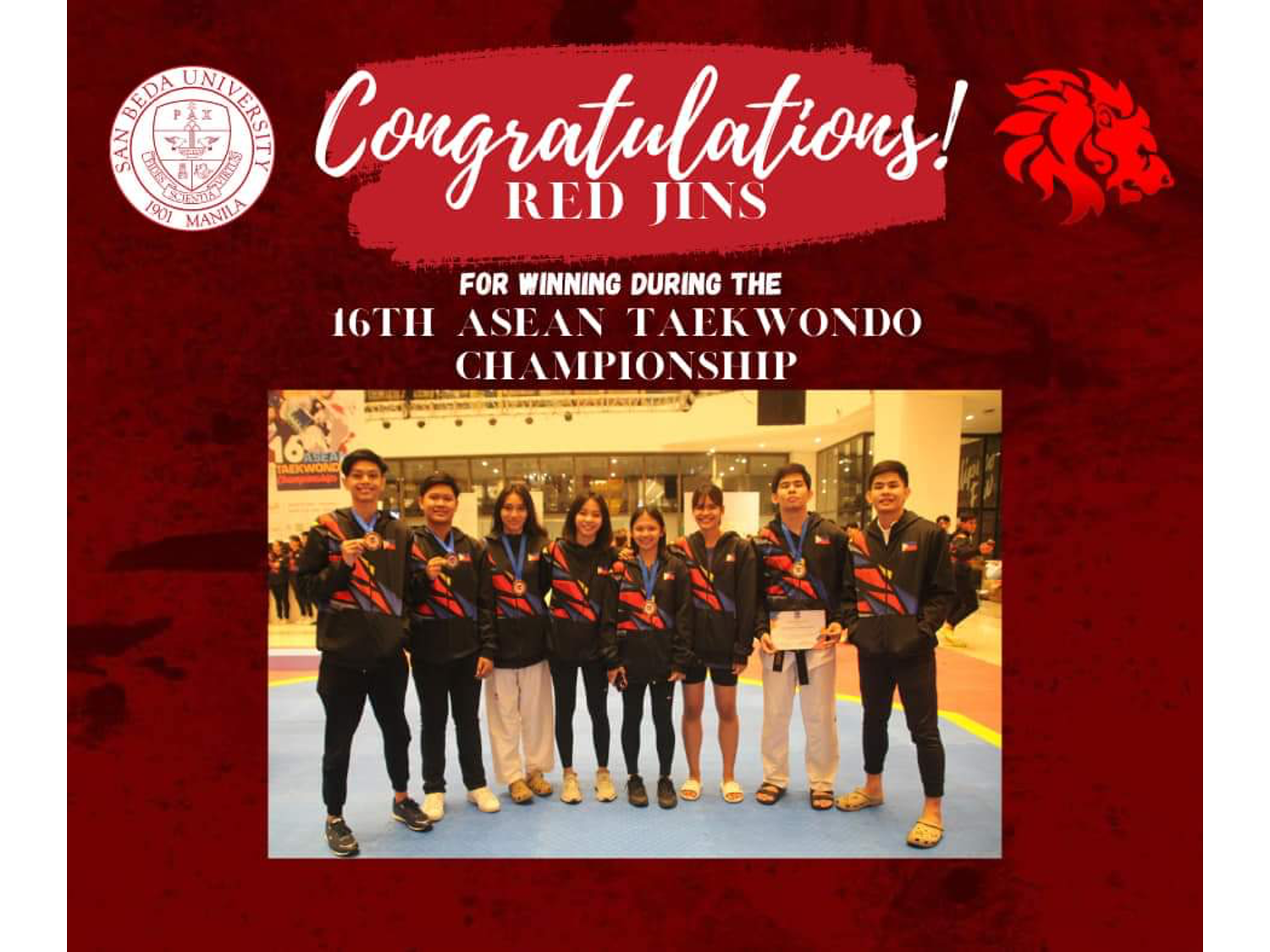 Red Jins dominate ASEAN Taekwondo Championship