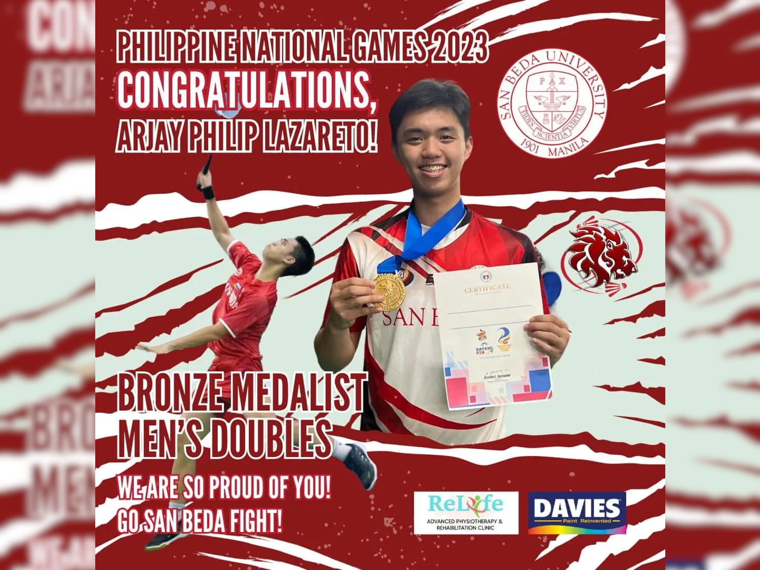Bedans win big at Philippine National Games