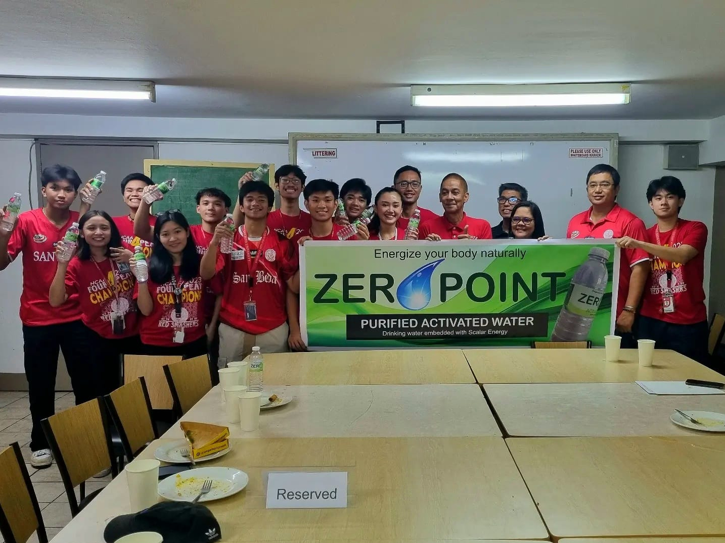 Red Smashers energize with Zero Point Activated Water demonstration 