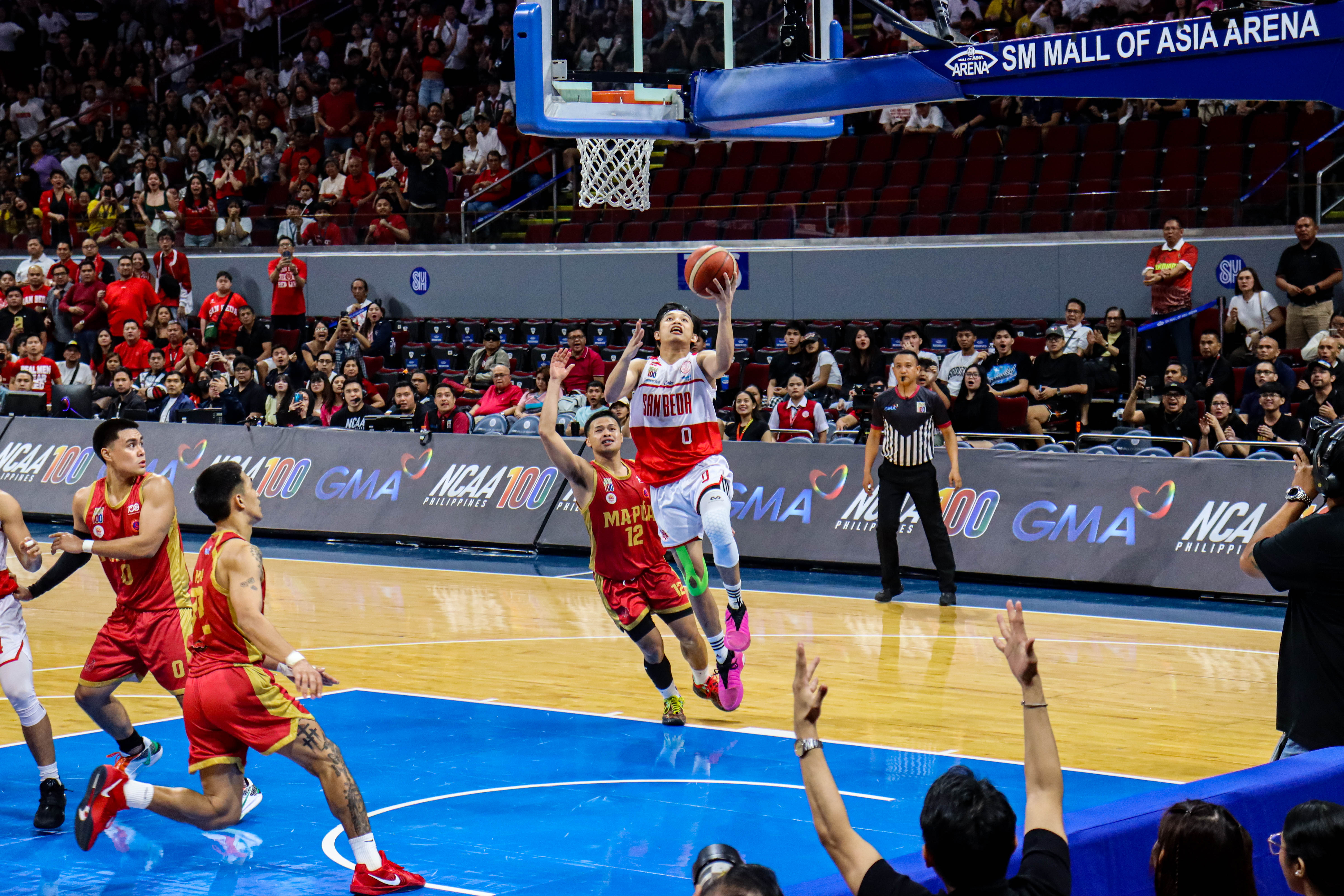 San Beda downs Mapua in OT, rises to second after Round 1 