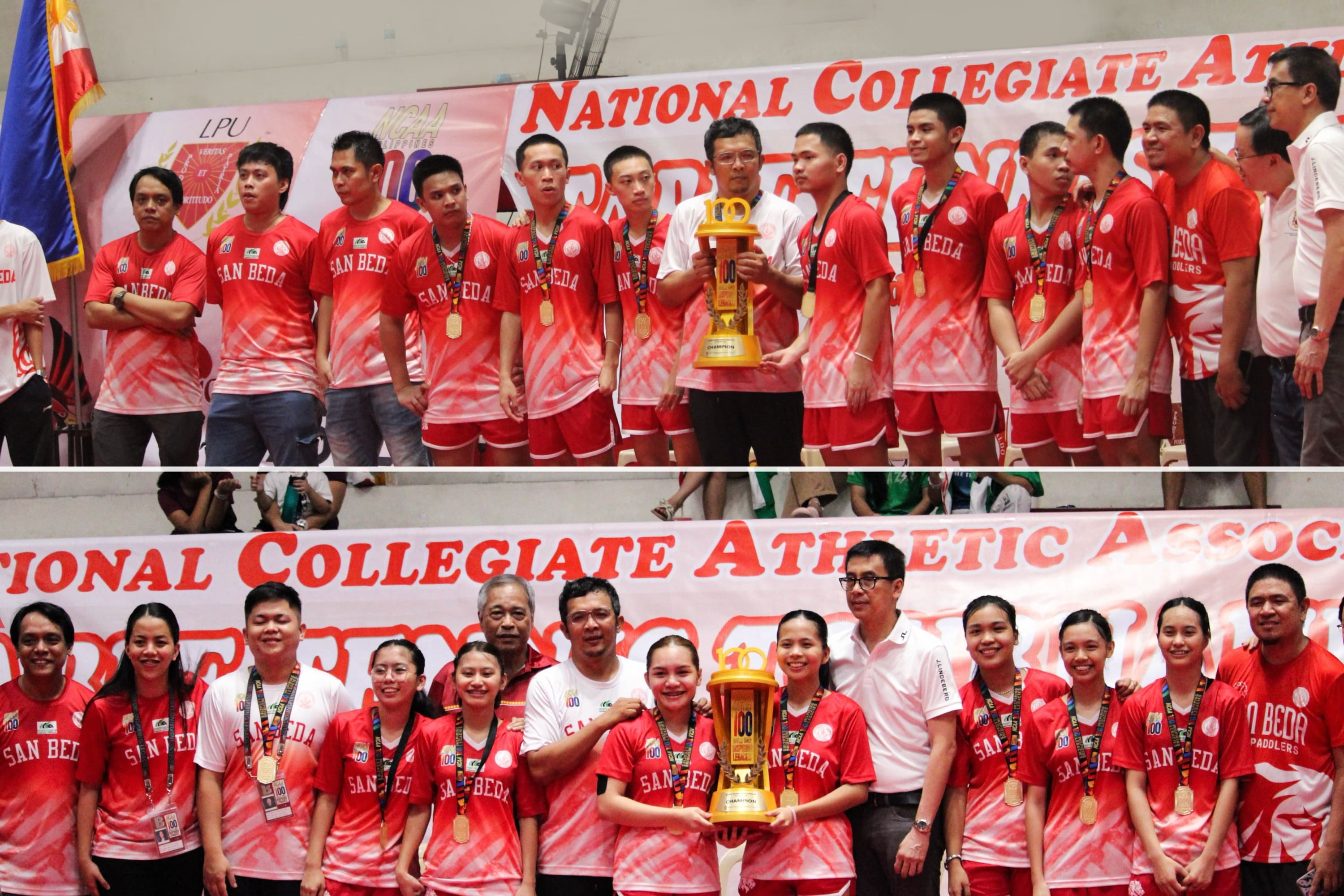 San Beda nabs golden triple in NCAA Season 100 Table Tennis 
