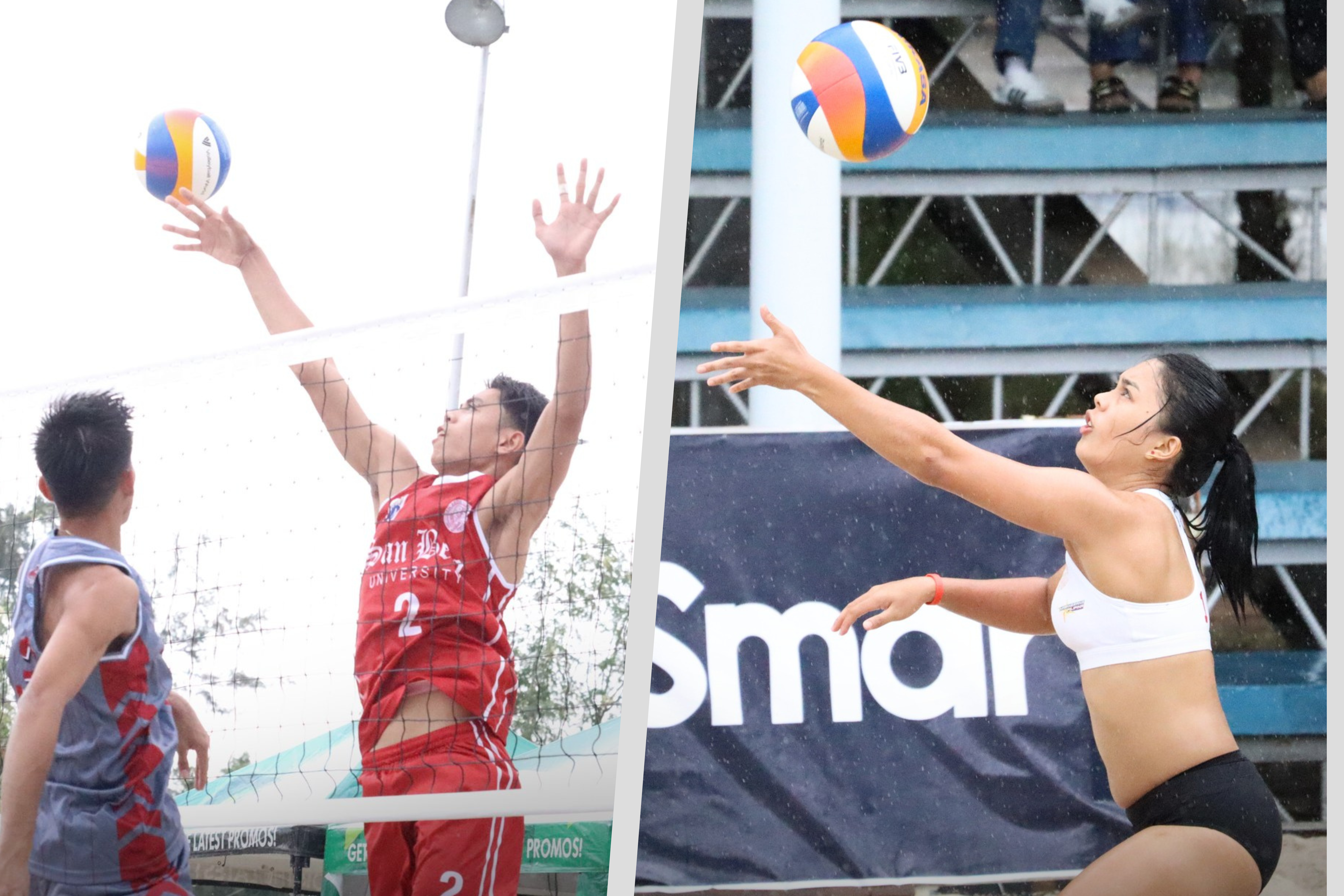 Lady Red Spikers secure split results; Red Spikers open Season 100 Beach Volleyball with perfect record
