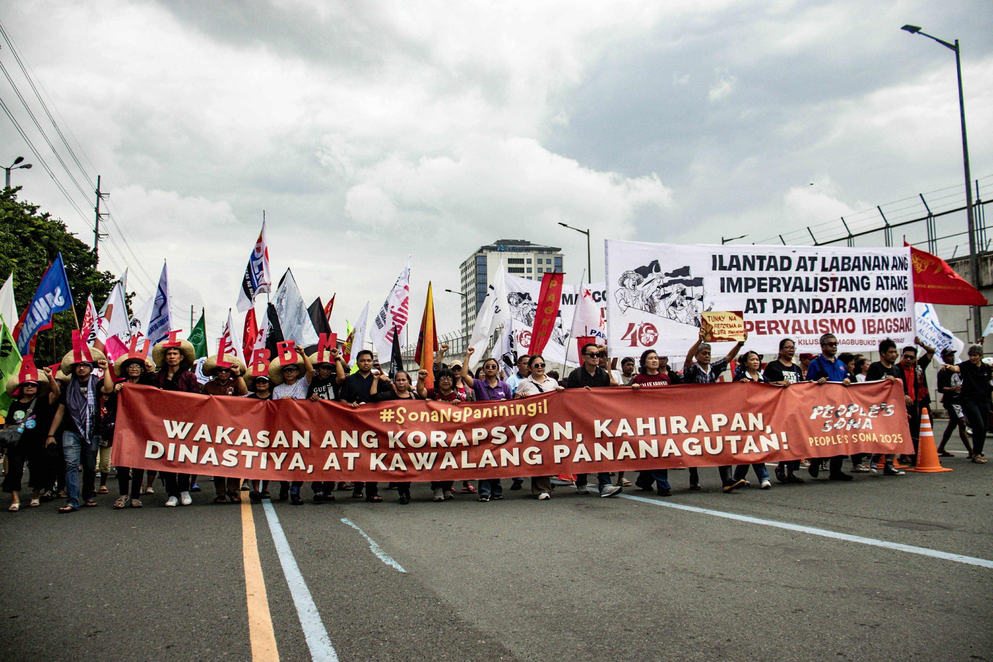 Progressive groups stage “People’s SONA,” demands accountability from Marcos Jr. 
