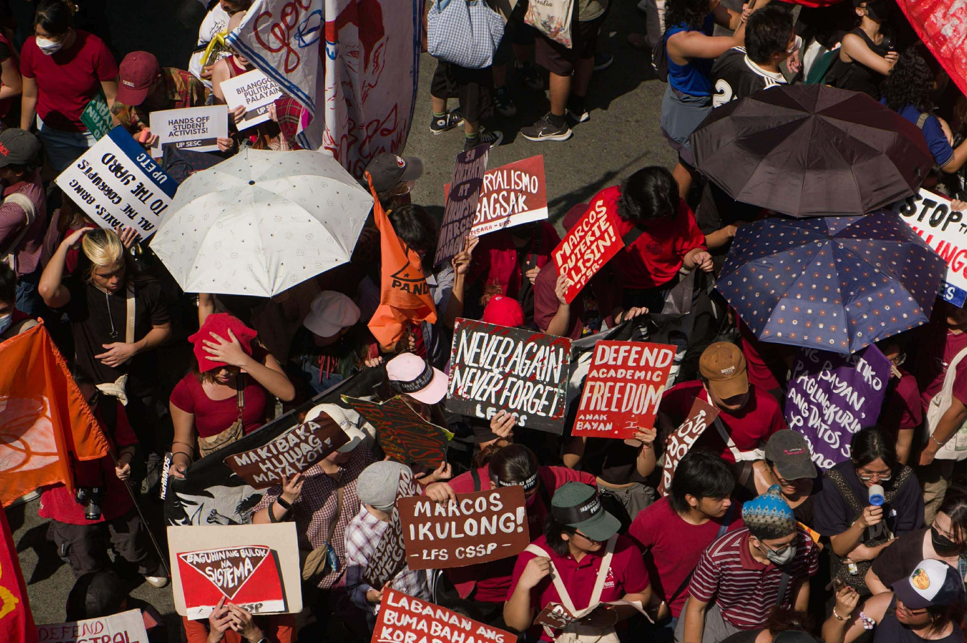 Youth, civic groups reclaim EDSA at 40, protest dynastic rule and corruption