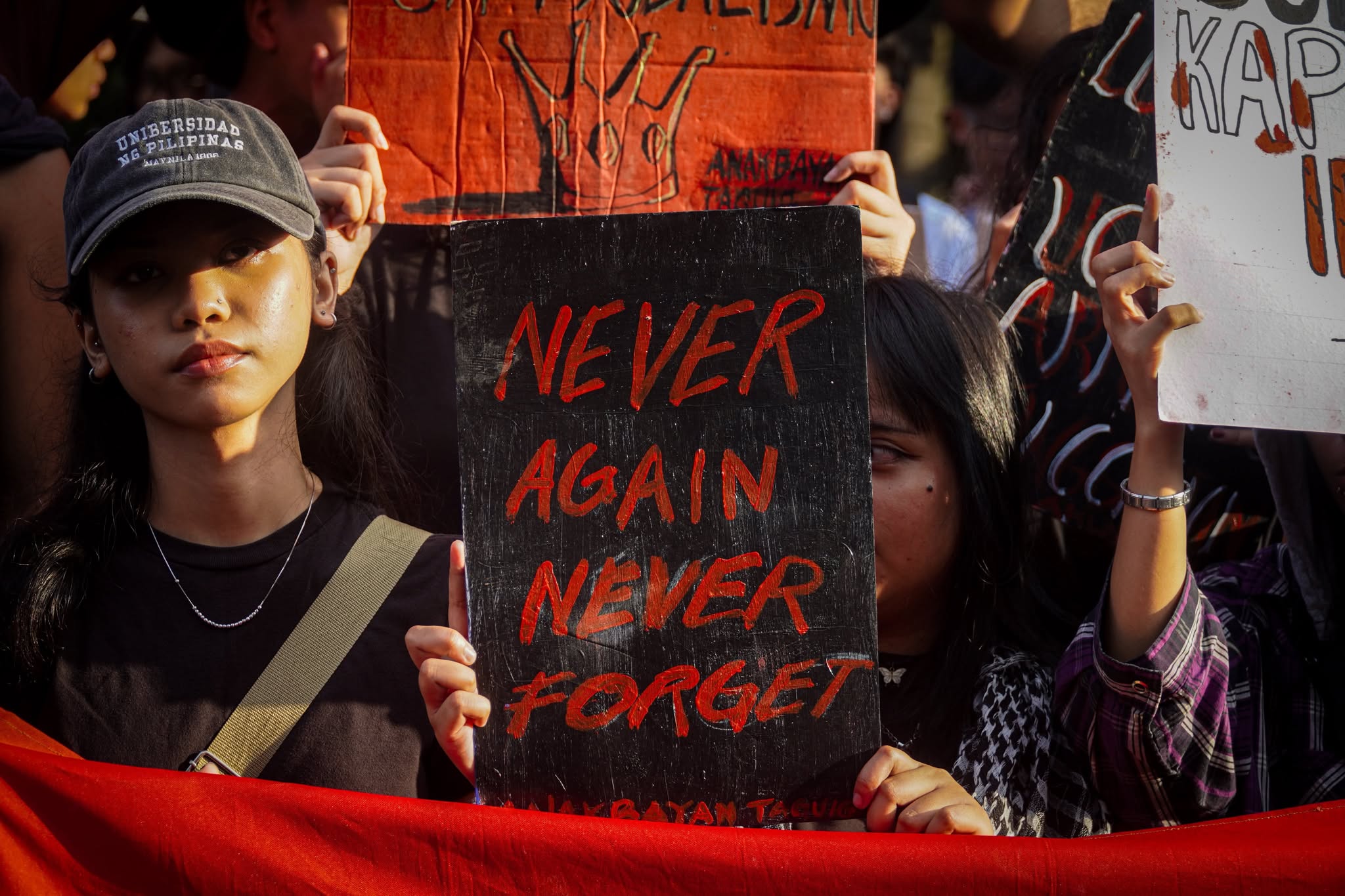 Protesters mobilize at Liwasang Bonifacio to commemorate 54th Martial Law